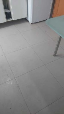 Serviço realizado em uma Limpeza Residencial - Foco nos Pisos(Porcelanato)